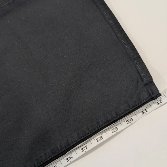 PAIGE Anessa 33 High Rise Wide Leg Jeans Black Shadow NWT Size 23 Full Length - Picture 14 of 15